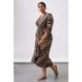 Anthropologie Dresses | Anthropologie Maeve Striped Wrap Dress | Color: Black/Brown | Size: 2x