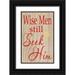 Words for the Soul 17x24 Black Ornate Wood Framed with Double Matting Museum Art Print Titled - Seek Him