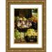 Johnson George 17x24 Gold Ornate Wood Framed with Double Matting Museum Art Print Titled - Venice Market I