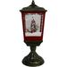 Christmas Time 20.5-In. Musical Snowy Tabletop Lamp with Seesaw Santa and Snowman Scene | Cascading Snow | Christmas Carols | Festive Holiday Home Decor | Bronze/Red | CT-ST021A-BLK1