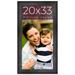 20x33 Frame Black Real Wood Picture Frame Width 1.5 inches | Interior Frame Depth 0.5 inches | Barn