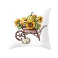 Fall Halloween Pumpkin Pillow Case Waist Throw Cushion Cover Sofa Home