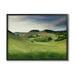 Stupell Industries Rolling Country Hills Green Rural Meadow Fields Painting Black Framed Art Print Wall Art Design by Ziwei Li