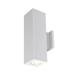 Wac Lighting Dc-Wd06-Fc Cube Architectural 2 Light 18 Tall Led Outdoor Wall Sconce -