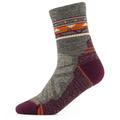 Smartwool - Women's Hike LT Cushion Zig Zag Valley Mid Crew - Wandersocken Unisex L;M;S | EU 34-37;38-41;42-45 grau