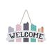 Retro Decorative Door Sign Hanging Sign Creative Wooden Welcome Home Door Sign Coffee Shop Teahouse Wall Decoration