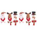 Garneck 6 Piece Claus Santa Cap Outdoor Fabric Banquet Travel – for Reindeer Wrap Snowman + Snowman Decoration Camping Christmas Cute Blanket Elk