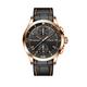 Haofa Mens Watches Chronograph 40mm Sapphire Dial Waterproof Luminous Automatic Mechanical Watch with Leather Strap Business Casual Fashion Wrist Watches for Men 1600 Rose Gold