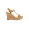 MICHAEL Michael Kors Wedges: Brown Solid Shoes - Womens Size 8 1/2 - Open Toe