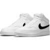 Sneaker NIKE SPORTSWEAR "COURT VISION MID NEXT NATURE", Gr. 44,5, schwarz-weiß (weiß, schwarz), Synthetik, sportlich, Schuhe, inspiriert vom Design des Nike Air Jordan