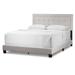 Austin Beige Fabric Queen Bed with Button Tufting and Stitching - Glamour Home GHUB-1531