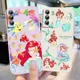 Coque de téléphone princesse Disney Little Mermaid ULultra liquide housse pour Samsung Galaxy S22