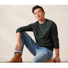 Tchibo - Pullover mit Rundhalsausschnitt - Herren - Gr. M - dunkelgrün