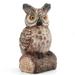 GENEMA Simulation Owl Perched On Tree Statue Figurines Resin Ornament Bird Repellent