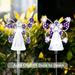 Suminiy.US Solar Angel Lights 7 LED Light Bulbs Solar Garden Stake Lights Outdoor Decorative Solar Landscape Lights Decorative Light for Garden Yard Patio Cemetery Grave Decorations pretty good