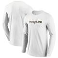 "T-shirt à manches longues DFB Etch Wordmark Graphic - Blanc - Homme - Homme Taille: XL"