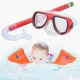 Children Anti-Fog Diving Mask Swimming Goggles Semi-Dry Snorkel Equipment Kids Snorkel Set Swimming Gear for Youth Boys Girls Beginner