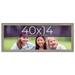 40x14 Frame Grey Real Wood Picture Frame Width 1 inches | Interior Frame Depth 0.5 inches |