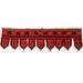 Stylo Culture Ethnic Cotton Window Valance Bedroom Rust Decorative Embroidered Elephant Scarf Curtain Topper Living Room Traditional Swag Curtain Door Hanging Toran | 36 x 10 Inches