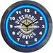 Bilot Cars and Motorcycles Oldsmobile Service Neon Wall Clock 15-Inch Chrome rim with a single ring of blue neon By Brand Bilot