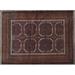 Ahgly Company Indoor Rectangle Traditional Bakers Brown Persian Area Rugs 8 x 10