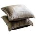 Cushion Covers 22x22 inch (55x55 cm) Pillow Cover Light Brown Throw Pillow Cover Solid Color Beaded Cord Pillow Cover Velvet Square Throw Pillow Cover Solid - Choco Shimmer