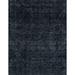 Ahgly Company Indoor Rectangle Abstract Dark Blue Grey Blue Abstract Area Rugs 7 x 9