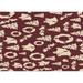 Ahgly Company Machine Washable Indoor Rectangle Transitional Burgundy Red Area Rugs 4 x 6