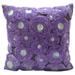 Purple Pillow Covers Ribbon Lavender Rose Flower Floral Theme Pillows Cover Pillow Covers 14x14 inch (35x35 cm) Square Silk Pillow Covers Floral Modern - Lavender Roses