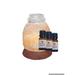 Himalayan Salt Aromatherapy Lamp with Frankincense Essential Oil - Care Package Includes: Beautiful Wood Base UL Listed Cord Switch Bulb Pipette and (3 BOTTLES) of 10ml. Frankincense Essential Oil