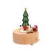 JeashCHAT Christmas Decorations Indoor Christmas Ornaments Wooden Music Box Carousel Music Box Girl Child Birthday Gift Christmas