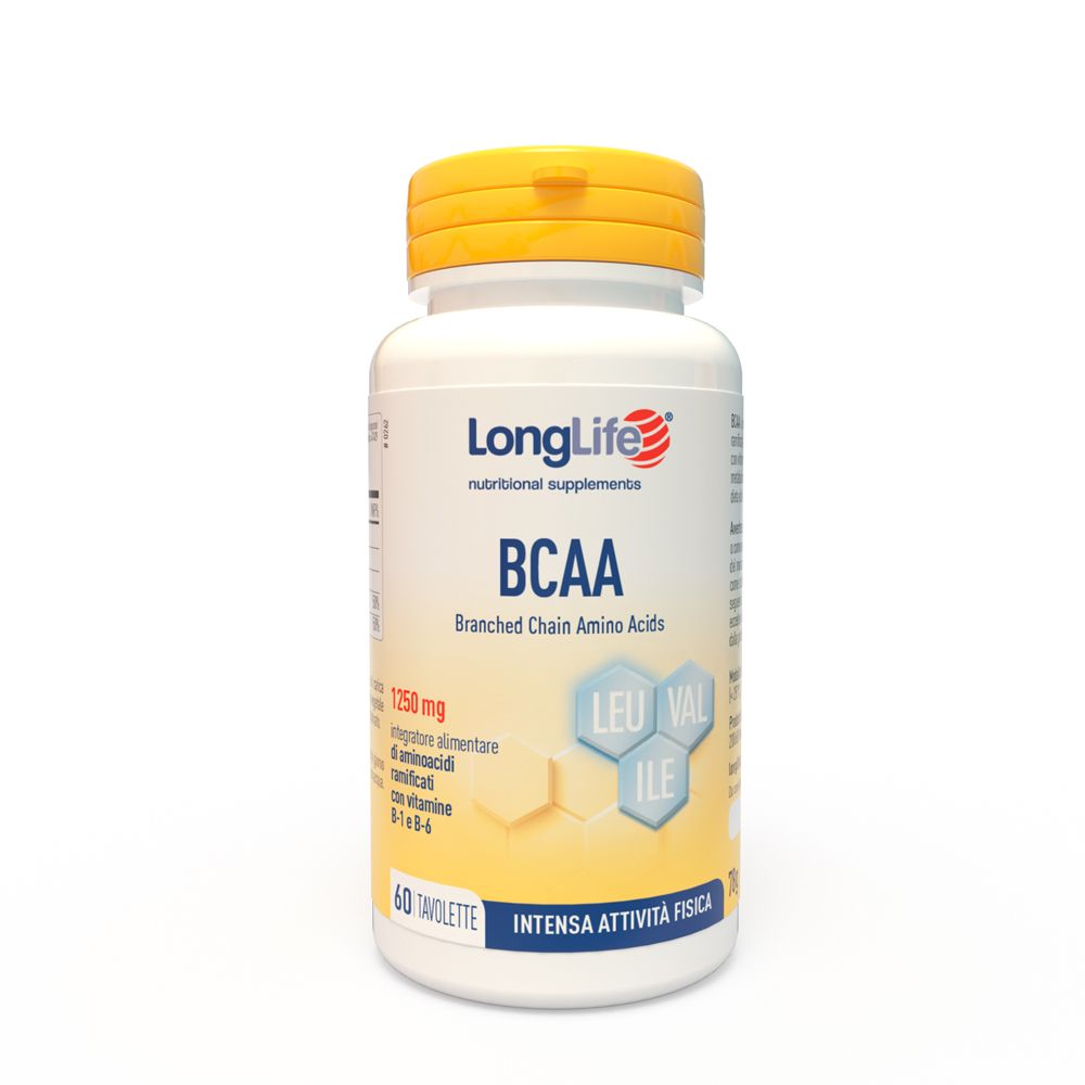 Longlife Bcaa 1250 Mg 60 Tavolette pz Compresse masticabili