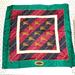 Burberry Accessories | Burberry Women’s Prorsum Knight Silk Scarf Hand Rolled Vintage Made In Italy | Color: Green/Red | Size: Os