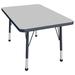 Factory Direct Partners Rectangle T-Mold Activity Table, Adjustable Standard Legs Laminate/Metal | 24 H in | Wayfair 10023-GYNV