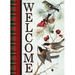 The Holiday Aisle® Christmas Birds Welcome Poster Print By Allen Kimberly (18 X 24) # KARC1822D Paper in Black/Brown/Red | 24 H x 18 W in | Wayfair