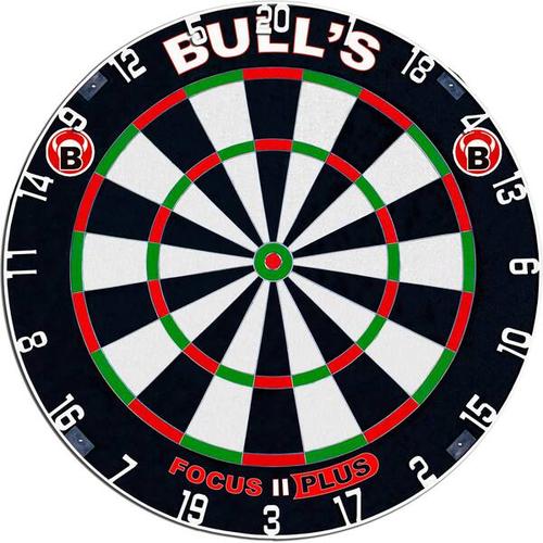 BULL'S Dartboard Focus II Plus Dart Board, Größe - in Schwarz