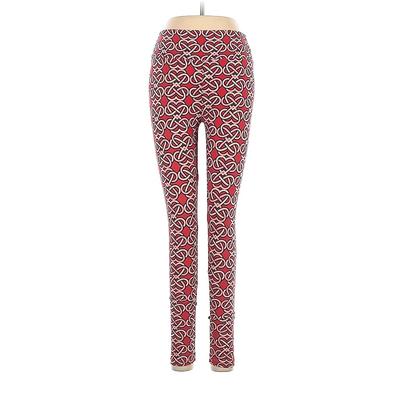 Lularoe Leggings: Red Jacquard Bottoms