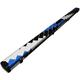 LPC Handmade Tournament Style 1 Piece Snooker Cue Case in Black/White/Blue With 2 Compartments