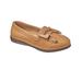 Blair Women's Dr. Max™ Leather Kiltie Tassel Loafers - Tan - 8.5 - Womens