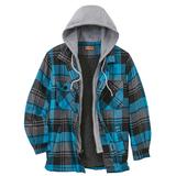 Blair Men's Haband Tailgater™ Sherpa Lined Men's Flannel Jacket - Green - XX