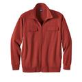 Blair Men's Haband Men’s Full Zip Fleece Shirt Jacket - Red - XX