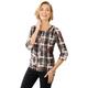 3/4-Arm-Shirt CLASSIC BASICS "3/4-Arm-Shirt" Gr. 44, rot (schwarz, kirsche, bedruckt) Damen Shirts Jersey