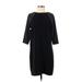 Ann Taylor LOFT Casual Dress - Shift: Black Dresses - Women's Size 4