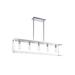 Matteo Lighting Flare 44 Inch 5 Light Linear Suspension Light - C76005WH