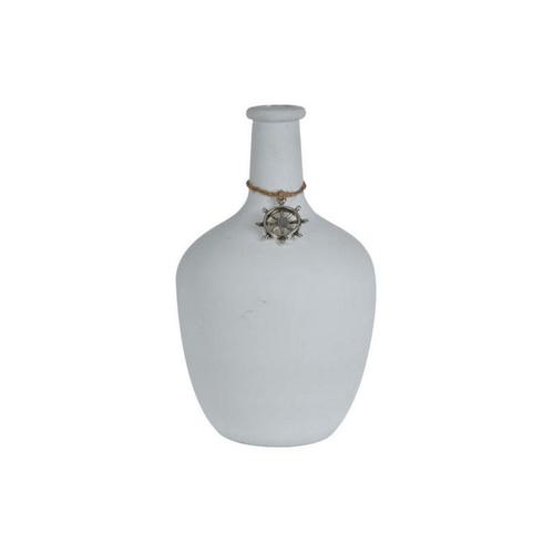 Vase aus Glas, maritimes Motiv