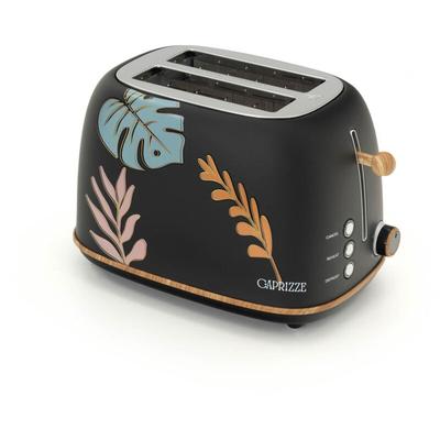 Toaster Caprizze Kaito mit Doppelschlitz Extra Breit 6 Bräunungsstufen Blumendekoration und