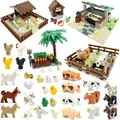 Décennie s de construction MOC de ferme pièces d'animaux kits de briques de pâturage jouets