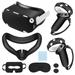 Accessories Set Fit for Oculus Quest 2 Lingsida VR Accessory Set Include Touch Controller Grip Cover VR Silicone Face Cover VR Shell Cover Protective Lens Cover Disposable Eye Cover