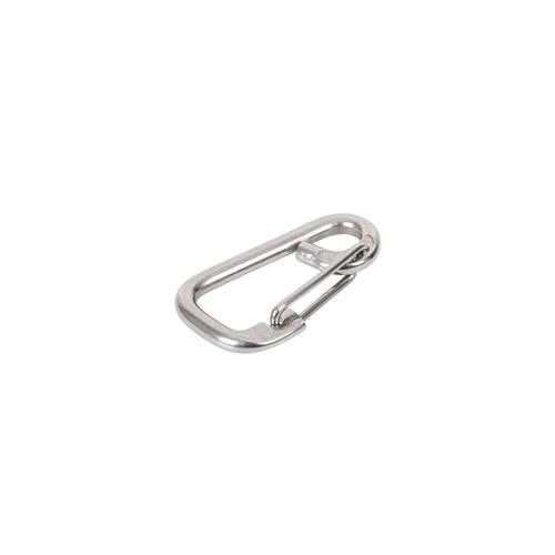 VOSS.farming Schnapphaken 60x6mm, Karabiner, Schnapp-Karabinerhaken, Edelstahl