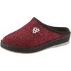 Pantoffel SCHAWOS, Damen, Gr. 43, ungefüttert, rot (bordeaux), Textil, Schuhe